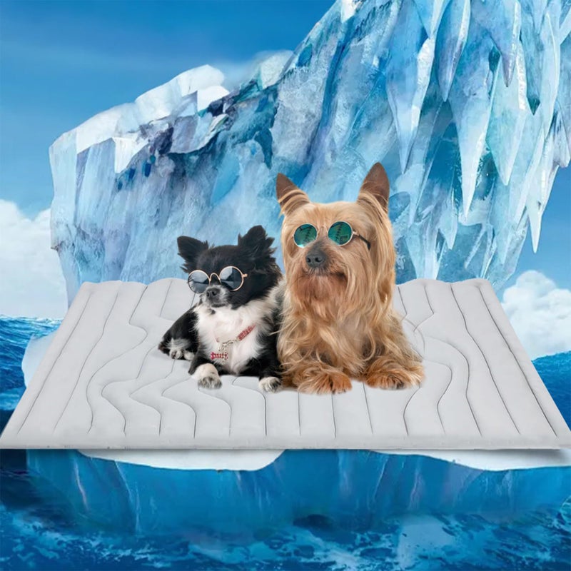 Machine Washable Pet Cooling Mat for Dogs & Cats - Summer Heat Relief  Bed - Image 2