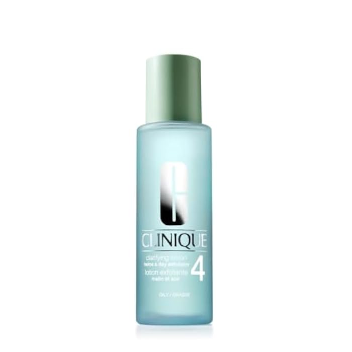 Clinique 3-Step Clarifying Lotion Face Exfoliator 4 | Toner with Witch Hazel + Salicylic Acid | for Oily Skin Types - Image 1