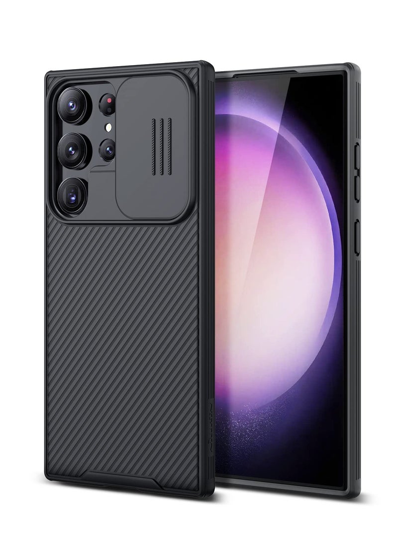 Aookay for Samsung Galaxy S23 Ultra Case with Camera Cover, Non Slip & Anti-Fingerprint,Drop Protection, Slim Thin Protective Phone Case for Samsung S23 Ultra 6.8 Inch (Black)  - Image 1