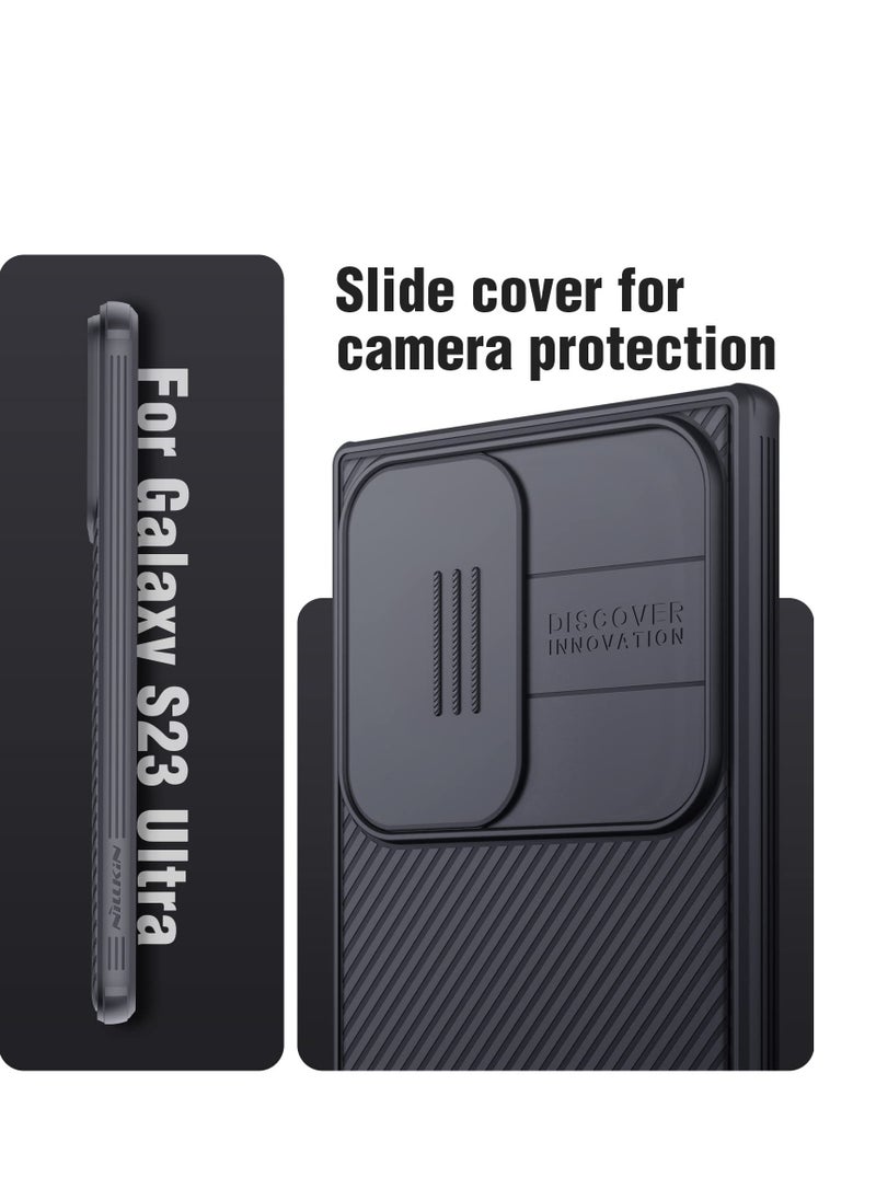 Aookay for Samsung Galaxy S23 Ultra Case with Camera Cover, Non Slip & Anti-Fingerprint,Drop Protection, Slim Thin Protective Phone Case for Samsung S23 Ultra 6.8 Inch (Black)  - Image 2