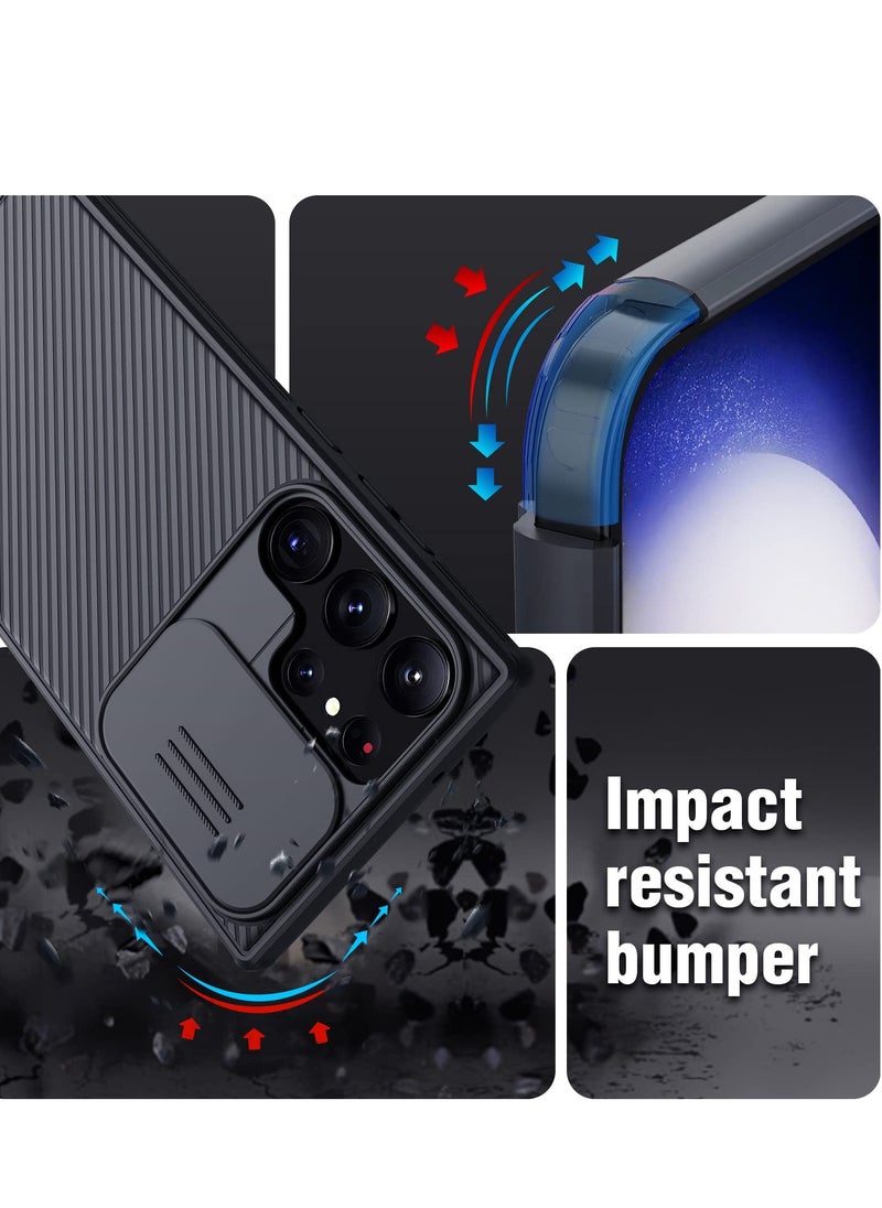 Aookay for Samsung Galaxy S23 Ultra Case with Camera Cover, Non Slip & Anti-Fingerprint,Drop Protection, Slim Thin Protective Phone Case for Samsung S23 Ultra 6.8 Inch (Black)  - Image 5