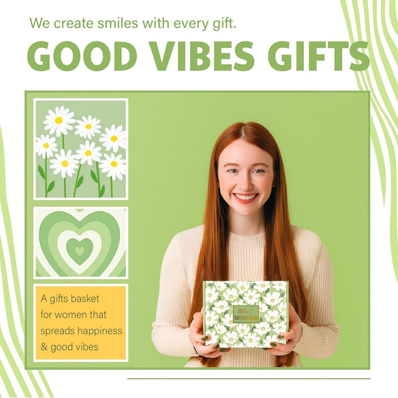 LUICONMO Gift Baskets for Women, Gifts for Women Birthday Unique, Best Friend Birthday Gift, Christmas Gifts for Woman Stocking Stuffer Her Teen Girl Sister Friendship- Brighten up Her Day! - Image 2