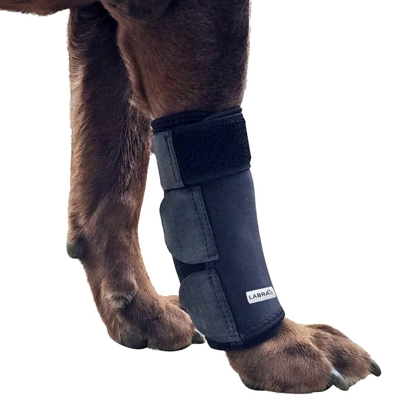 Labra Dog Front Leg Brace - Compression Wrap with Adjustable Straps - Dog Wrist Brace for Support - Leg Sleeve to Stop Licking - Aid in Wound Care and Recovery - Large/Extra Large - Image 1
