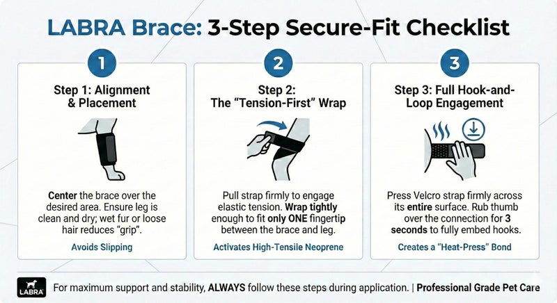 Labra Dog Front Leg Brace - Compression Wrap with Adjustable Straps - Dog Wrist Brace for Support - Leg Sleeve to Stop Licking - Aid in Wound Care and Recovery - Large/Extra Large - Image 4