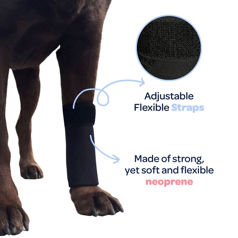 Labra Dog Front Leg Brace - Compression Wrap with Adjustable Straps - Dog Wrist Brace for Support - Leg Sleeve to Stop Licking - Aid in Wound Care and Recovery - Large/Extra Large - Image 3