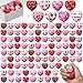 Honoson 48 Pcs Valentine Heart Stress Ball Bulk Relief Heart Shape Stress Ball Squeeze Mini Foam Balls Valentines Day Prizes for Party Favors Gifts Birthday Holiday Office Fillers 157 Inch - Image 2