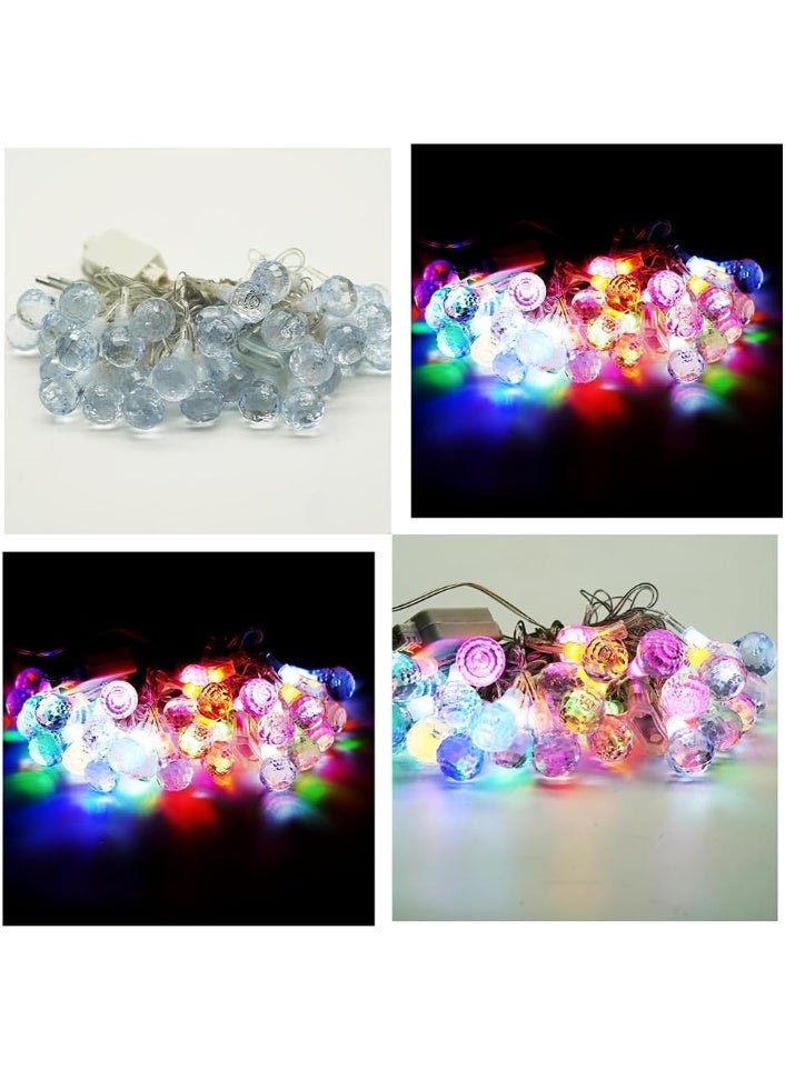 ALLTEC Colorful Globe String Lights, 5 Meter Length, 20 LED, for Home, Patio, Party, Christmas, Garden Decor, Multicolor - Image 2
