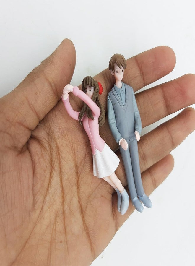 أسينشين مجموعة هدايا رومانسية للأزواج، تتضمن تماثيل صغيرة وديكورات عيد الحب، مثالية لغرفة المعيشة أو غرفة النوم. - Image 4