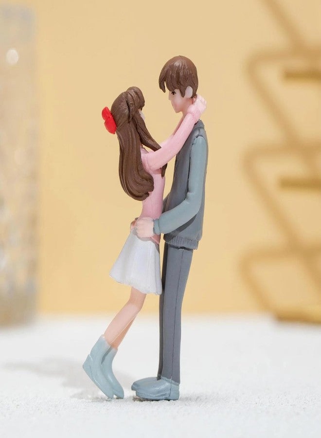 أسينشين مجموعة هدايا رومانسية للأزواج، تتضمن تماثيل صغيرة وديكورات عيد الحب، مثالية لغرفة المعيشة أو غرفة النوم. - Image 1