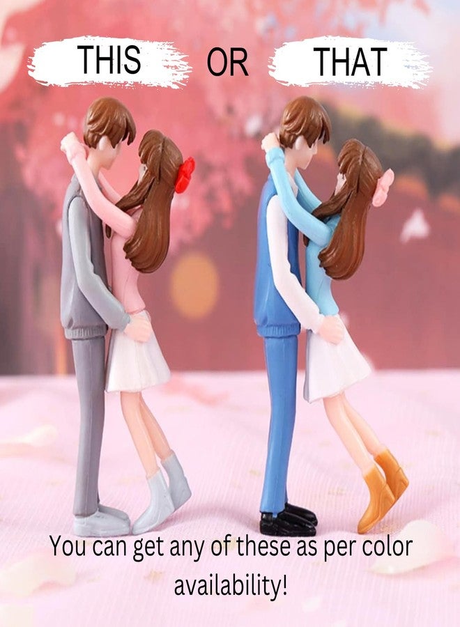 أسينشين مجموعة هدايا رومانسية للأزواج، تتضمن تماثيل صغيرة وديكورات عيد الحب، مثالية لغرفة المعيشة أو غرفة النوم. - Image 3