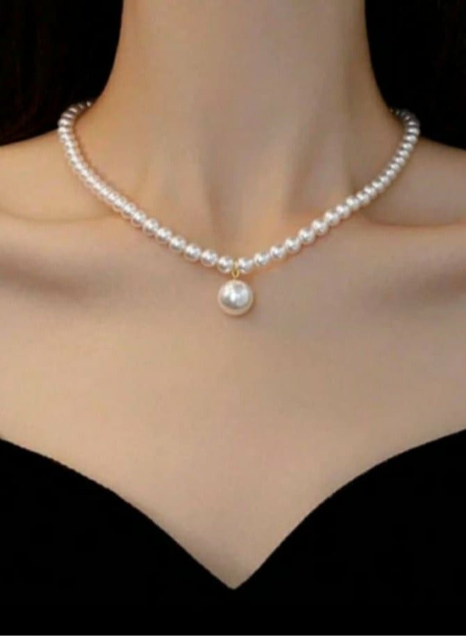RA accessories Women's Necklace Of Off White Pearls  - Image 1