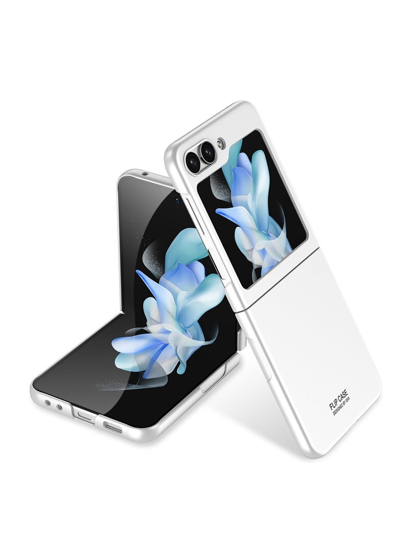 GKK Case/Cover for Samsung Galaxy Z Flip 5 Matte Polycarbonate Ultra-Thin Military Grade Drop Protection Case Silver Colour - Image 1