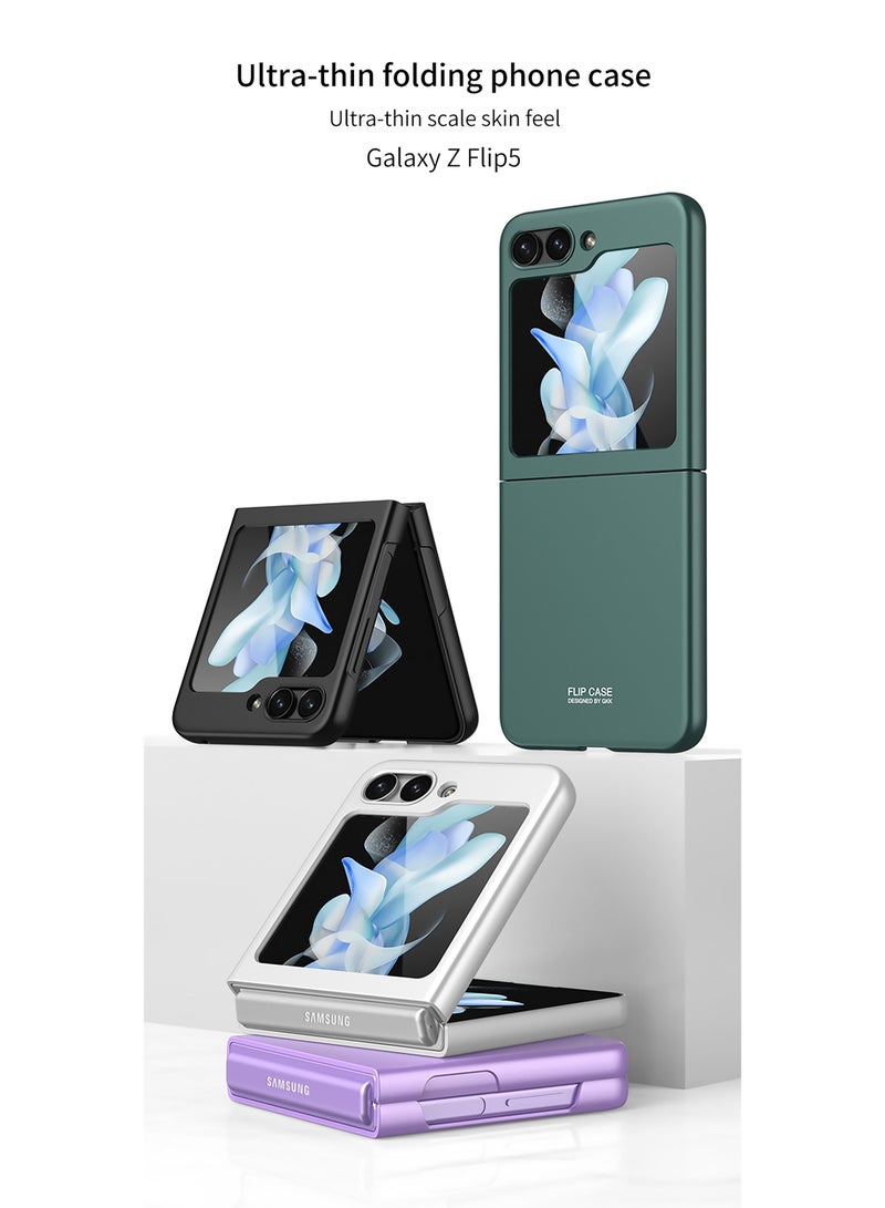 GKK Case/Cover for Samsung Galaxy Z Flip 5 Matte Polycarbonate Ultra-Thin Military Grade Drop Protection Case Silver Colour - Image 2