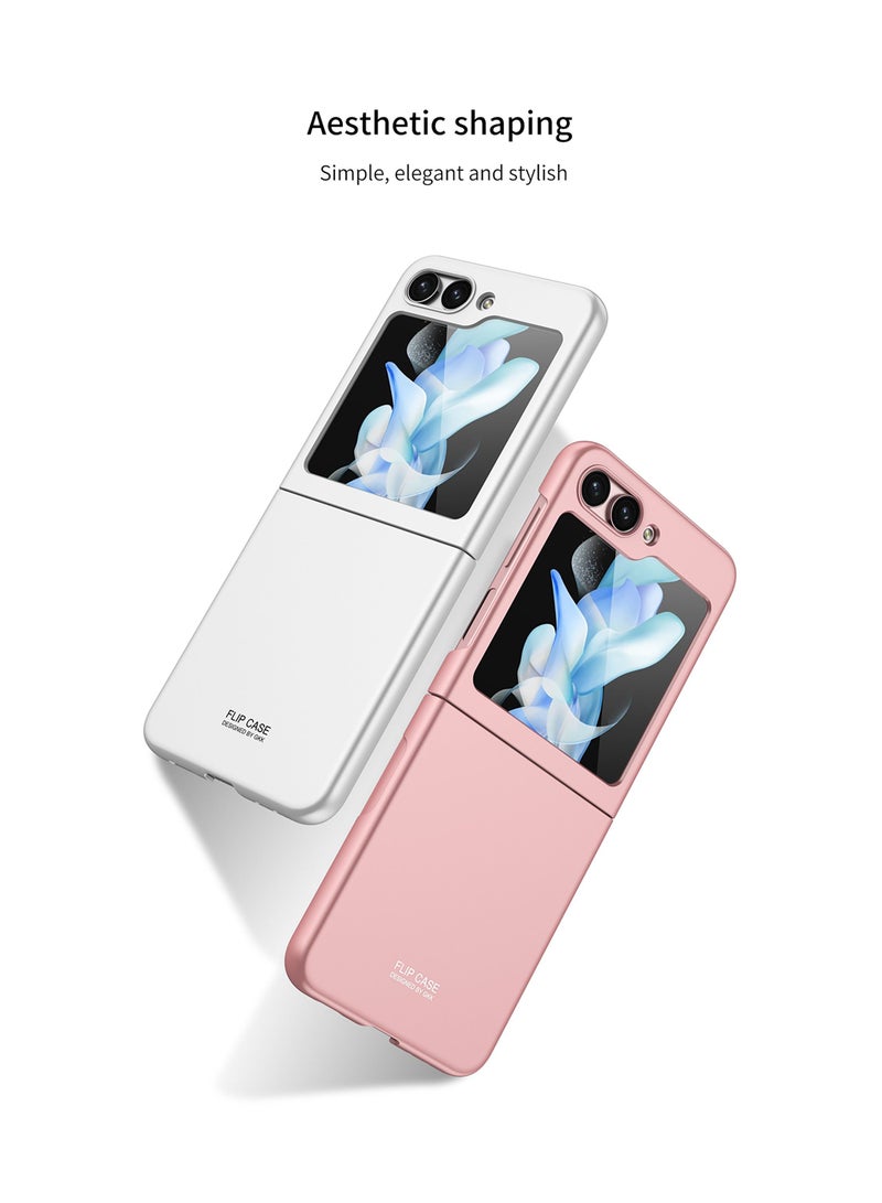 GKK Case/Cover for Samsung Galaxy Z Flip 5 Matte Polycarbonate Ultra-Thin Military Grade Drop Protection Case Silver Colour - Image 3