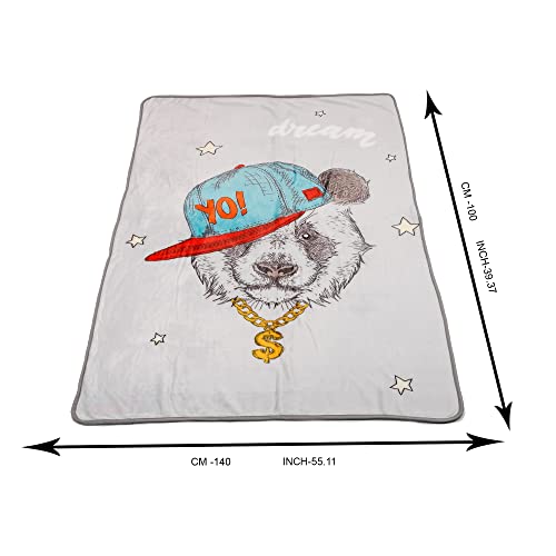 Butterthief Multipurpose Cartoon Print Light Weight Blanket | Soft Cozy Plush All Seasons Blankets for 0-5 Years | Wrapper Cum Blanket for Baby Boys, Girls,New Born Kids Toddler (Yo) - Image 5
