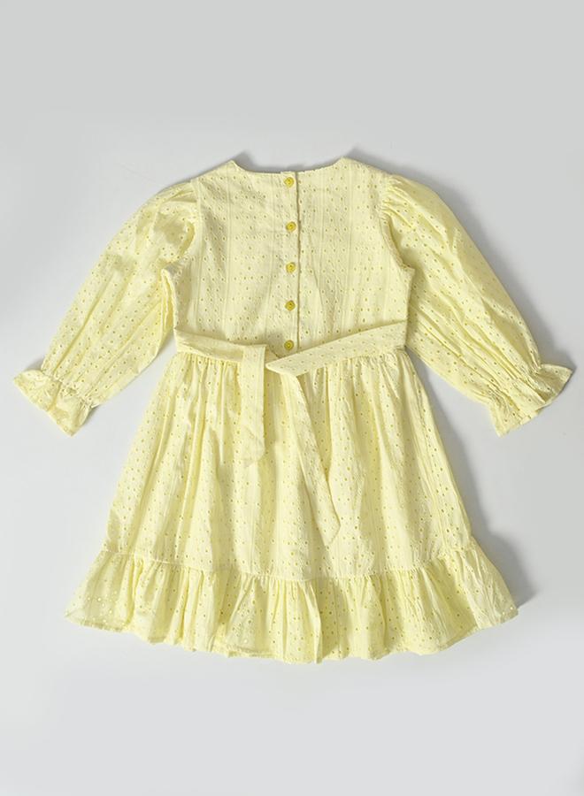 BELLA MODA Eyelet Babydoll Dress - Image 3