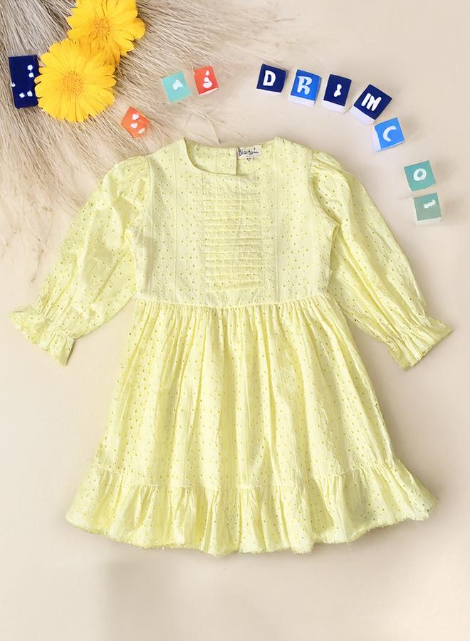 BELLA MODA Eyelet Babydoll Dress - Image 1