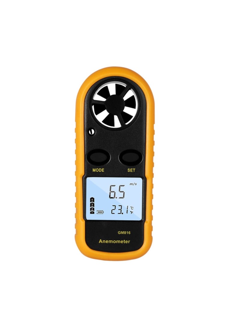 المحمولة مقياس شدة الريح مقياس شدة الريح الرقمية الصغيرة شفرة مقياس شدة الريح ℉ إلى ℉ في الهواء الطلق طائرة ورقية قارب شراعي ركوب الأمواج - Image 1