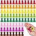 Liliful 200 Pcs Multicolor Game Pieces Plastic Pawns Board Game Accessories Tokens Markers Replacement for Tabletop Playing Sorting Counting - Image 2