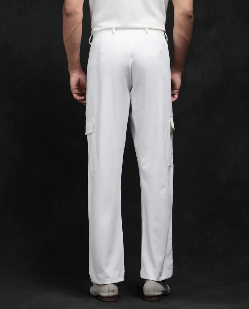 Rare Rabbit Men's Relaxed Fit Cargo Trouser