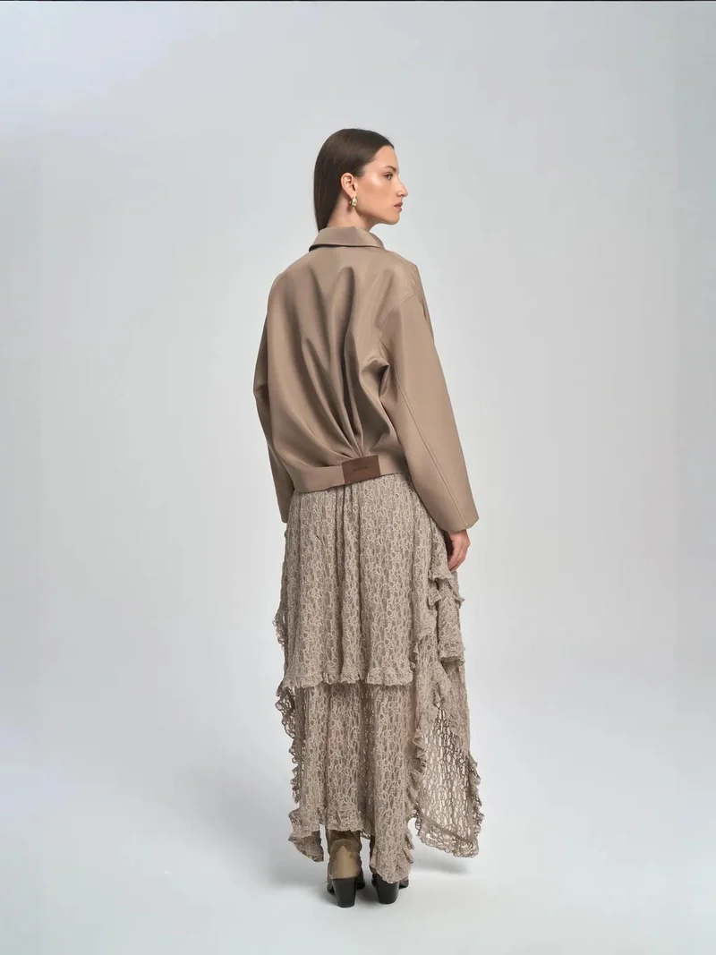 Mai Collection MAI STUDIOS Mireya Asymmetric Lace Skirt