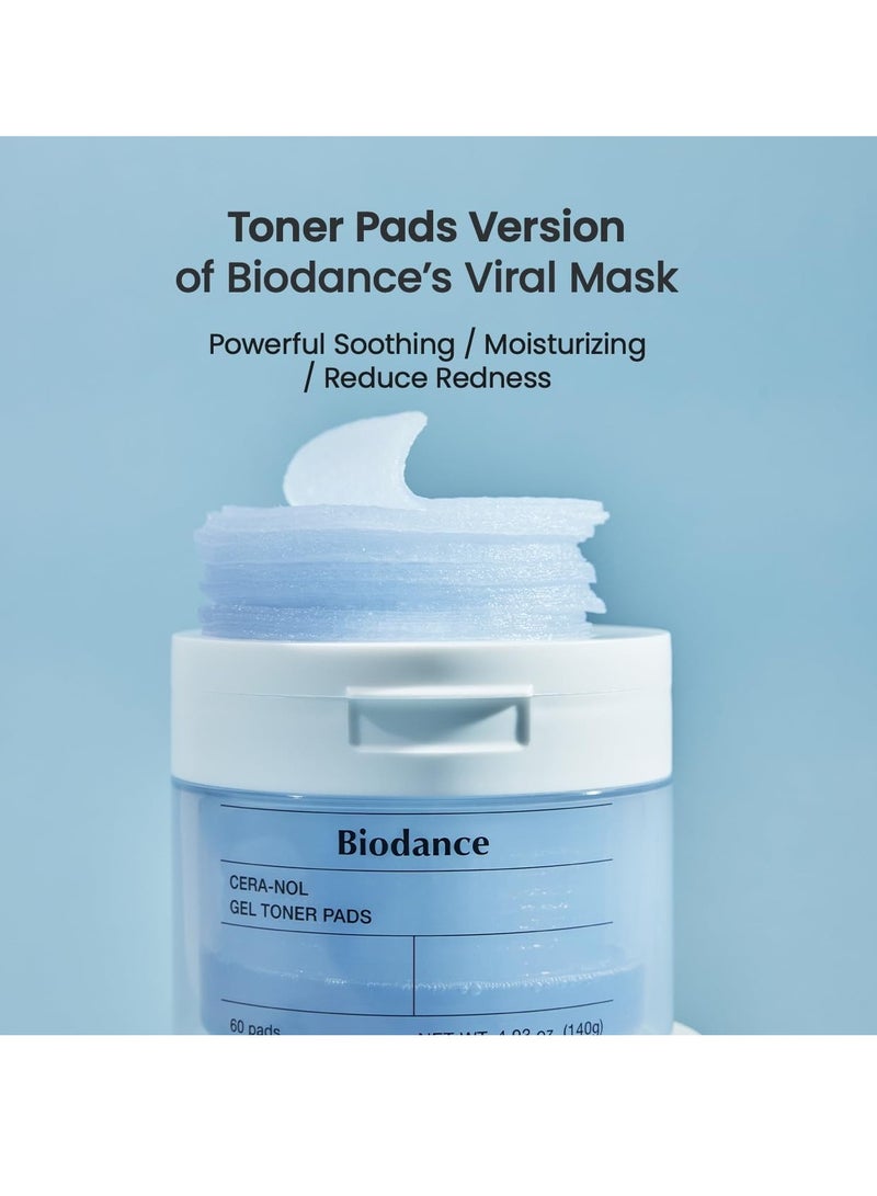 Biodance Collagen Gel Toner Pads | Pore Perfecting, Improving Elasticity, Korean Toner Pads for Sensitive Skin | 4.93 fl.oz.(140g), 60Pads (Cera-NOL) - Image 2