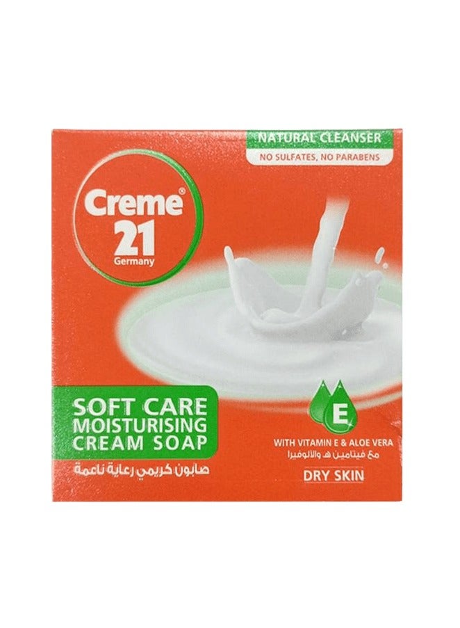 Creme 21 Soft Care Moisturising Cream Soap - 125 gm - Image 1