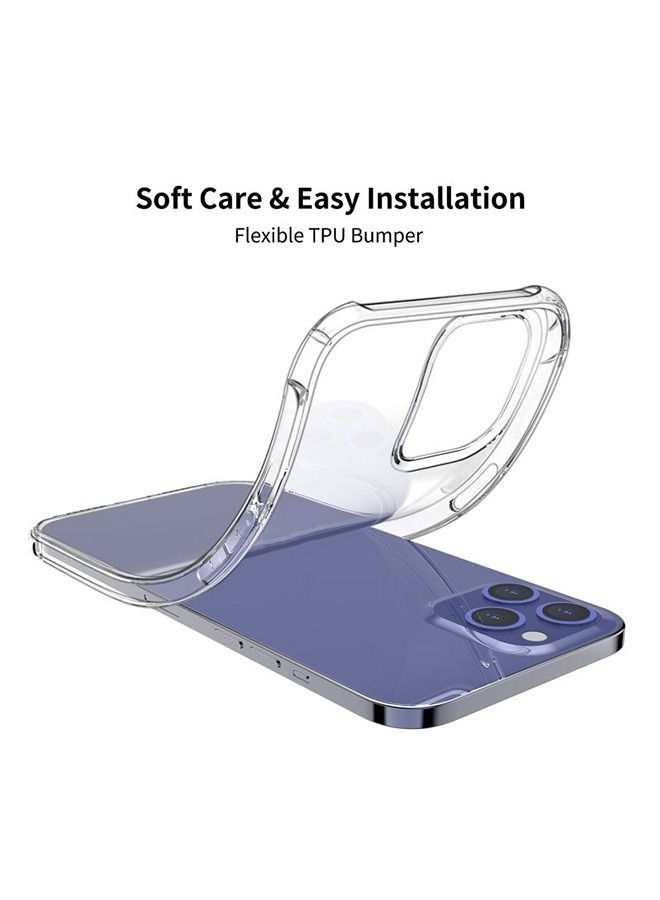 شيزي غطاء جراب TPU مضاد للانفجار ومقاوم للصدمات لهاتف Apple iPhone 12 Pro (6.1) بوصة شفاف - Image 3