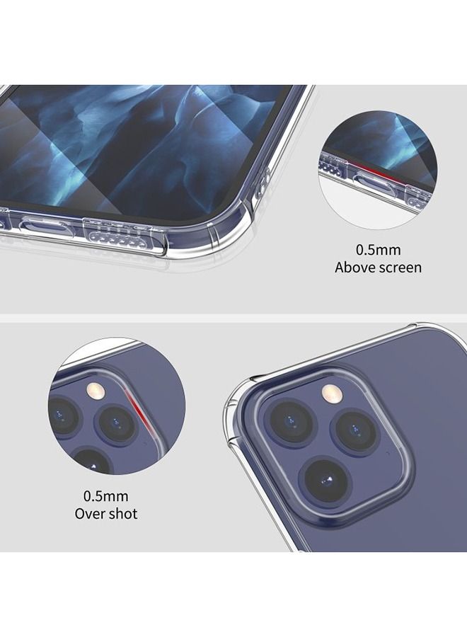 شيزي غطاء جراب TPU مضاد للانفجار ومقاوم للصدمات لهاتف Apple iPhone 12 Pro (6.1) بوصة شفاف - Image 4
