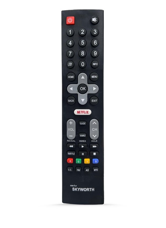 Skyworth - Replacement Remote Control for Skyworth Smart LCD LED TV with Netflix and YouTube App - Image 1