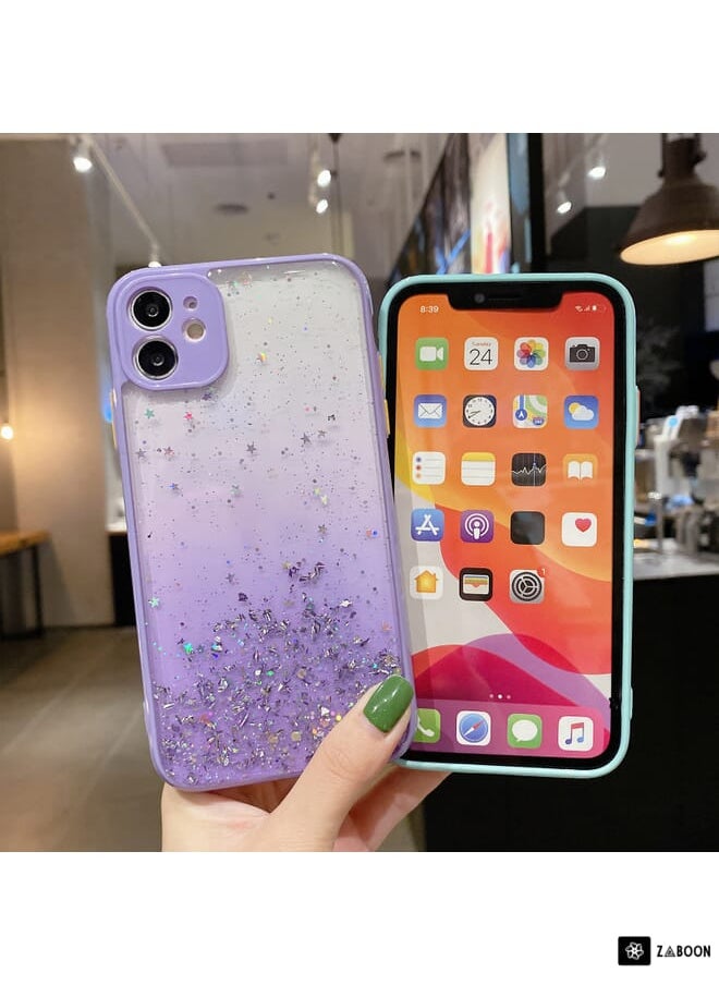 Generic - Protective Case Cover For iPhone 14 Pro Starry Gradient Glitter Powder TPU - Image 1