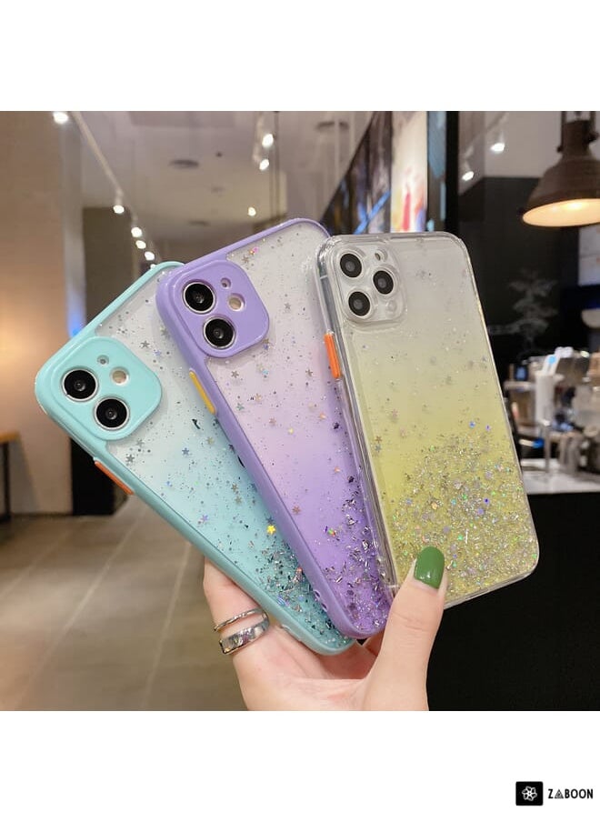Generic - Protective Case Cover For iPhone 14 Pro Starry Gradient Glitter Powder TPU - Image 1