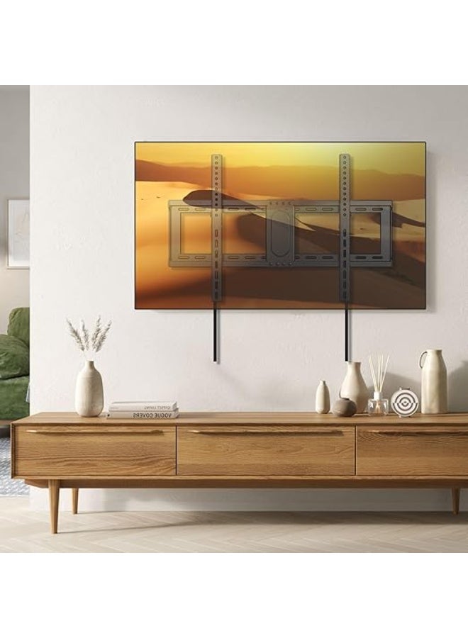 Universal Tilt TV Wall Mount – Fits 37 to 85 Inch Flat or Curved TVs – Low Profile – Supports up to 75kg – Max VESA 600x400mm – Black - Image 4