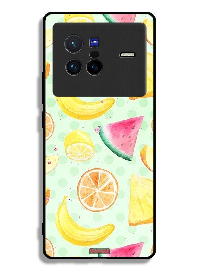 Tolwak Vivo X80 Protective Case Cover Fruits Watercolor Art - Image 2