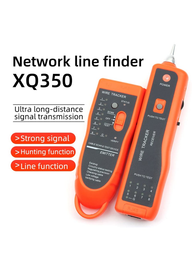 FC-6S Ethernet Cable Tracker LAN Network Cables Tester Multifunction Line Finder Measure for CAT5 CAT6 RJ45 RJ11 with Network Maintenance Collage Telephone Line Test Earphones for Cable Collage  - Image 2