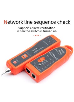 FC-6S Ethernet Cable Tracker LAN Network Cables Tester Multifunction Line Finder Measure for CAT5 CAT6 RJ45 RJ11 with Network Maintenance Collage Telephone Line Test Earphones for Cable Collage  - Image 4