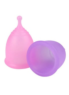 Soft Menstrual Cup Super Soft and Flexible, Reusable Silicone Foldable Sterilizing Cup, Wear for 12 Hours, Easy to Clean Tampon and Pad Alternative 1 Small and 1 Large