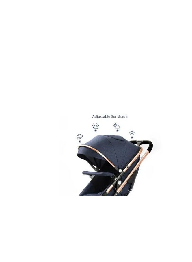 Belico 511 baby stroller with flip arm and head cover against dirt, dust and sunlight, with double lining for the child’s comfort