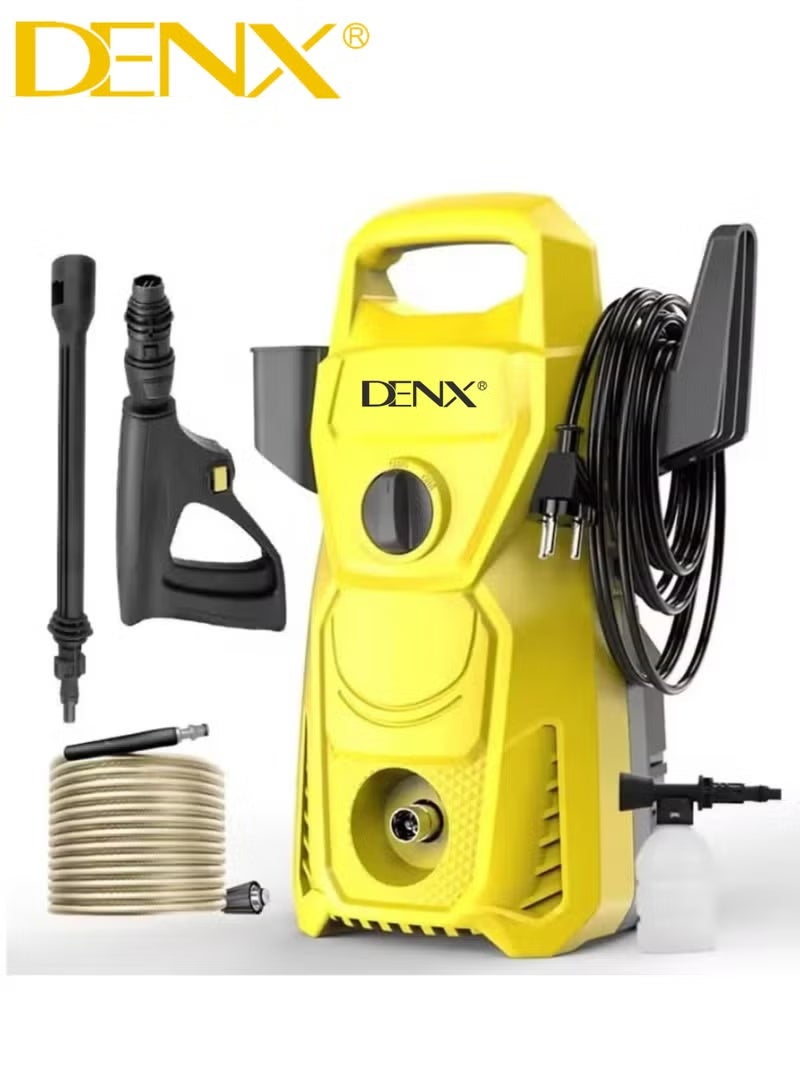 دينكس غسالة سيارات عالية الضغط بقوة 1800 واط مع زجاجة رغوية ومسدس رش وخراطيم وفوهات لتنظيف المنزل بضمان لمدة عام واحد - Image 4