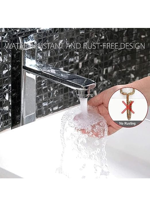 SOJITRA SOJITRA Self Adhesive Wall Mounted Hanger Hook Non Trace No Drilling PVC Wall Sticker Hook Nail Free Seamless Plastic Waterproof Hook Pack of 10  - Image 4