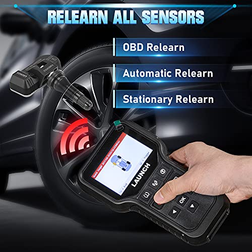 Launch 2024 Newest LAUNCH CRT5011E TPMS Relearn Tool,OBDII Code Reader,Activate/Relearn All Brand Sensors, Read&Program LTR-01 Sersors (315/433MHz),Reset TPMS,Free Upgrade - Image 5