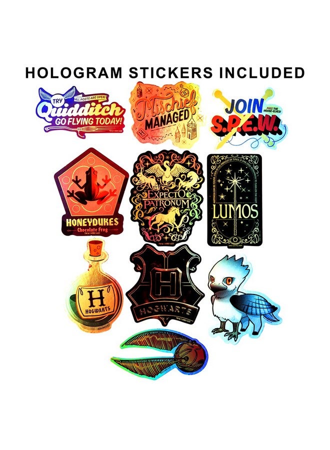 CONQUEST Conquest Journals Harry Potter Jumbo Variety Sticker Pack, 150 Unique Stickers Including 10 Hologram Stickers, Waterproof, UV and Scratch Resistant, Officially Licensed - Image 4