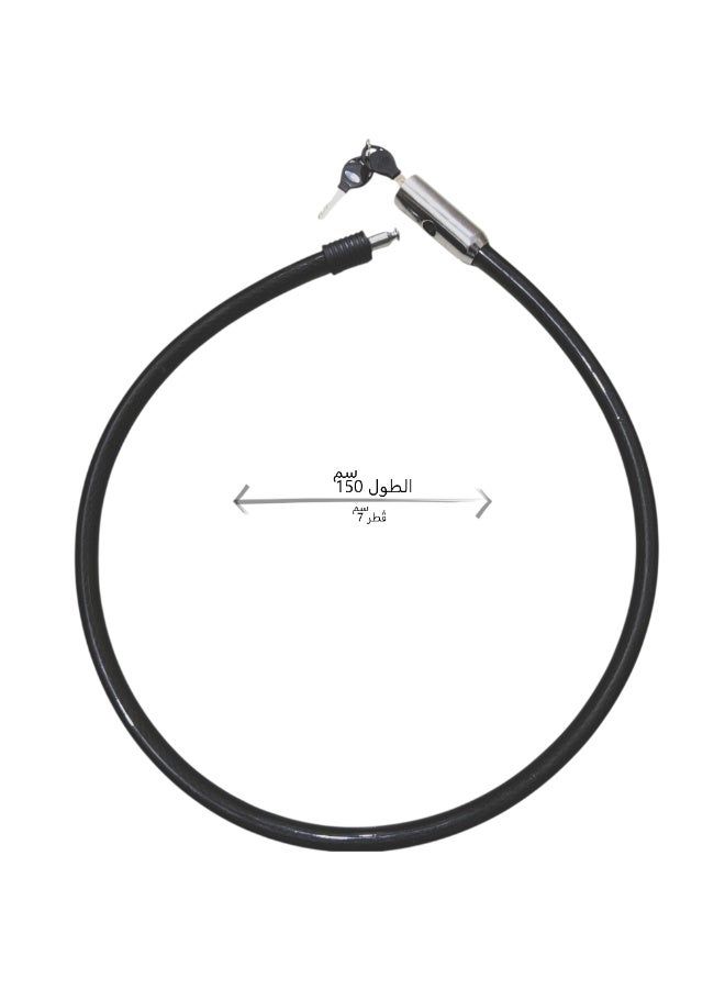 150 cm Steel Wire Lock for Motorcycles and Bicycles – Extra Thick, Strong, Durable, and Anti-Theft - Image 2