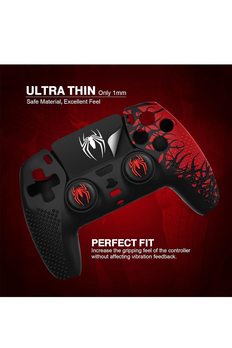 Upgrade Ps5 Controller Skin, Ps5 Controller Accessories, 6 Pcs Thumb Grip Gaps with Touch Pad Sticker, Soft Silicone Grip Cover for PlayStation 5 DualSense Control - Image 4