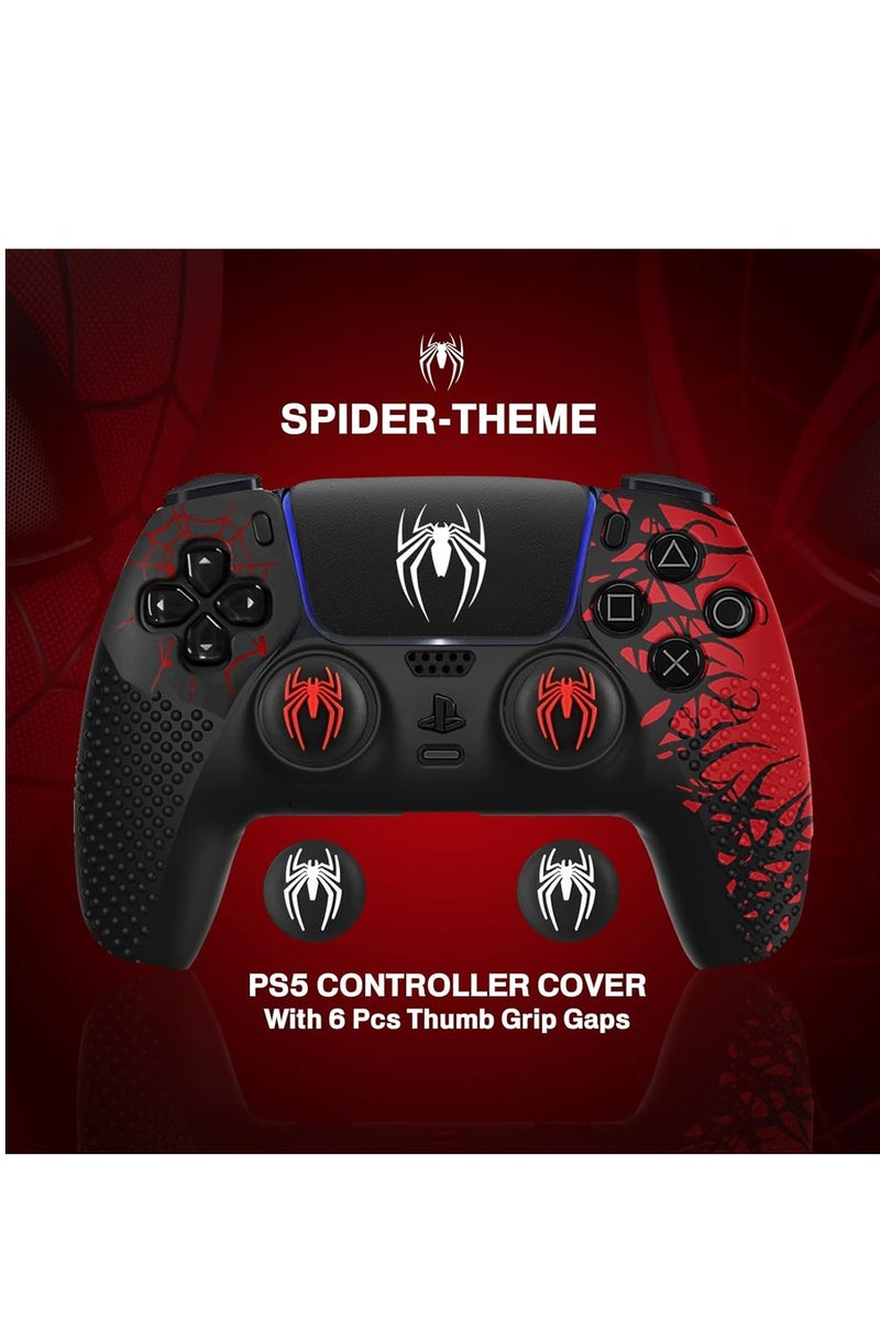 Upgrade Ps5 Controller Skin, Ps5 Controller Accessories, 6 Pcs Thumb Grip Gaps with Touch Pad Sticker, Soft Silicone Grip Cover for PlayStation 5 DualSense Control - Image 2