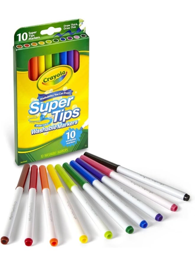 كرايولا نصائح فائقة من Crayola قابلة للغسل بعلامات خط دقيقة عشر عدد - Image 4