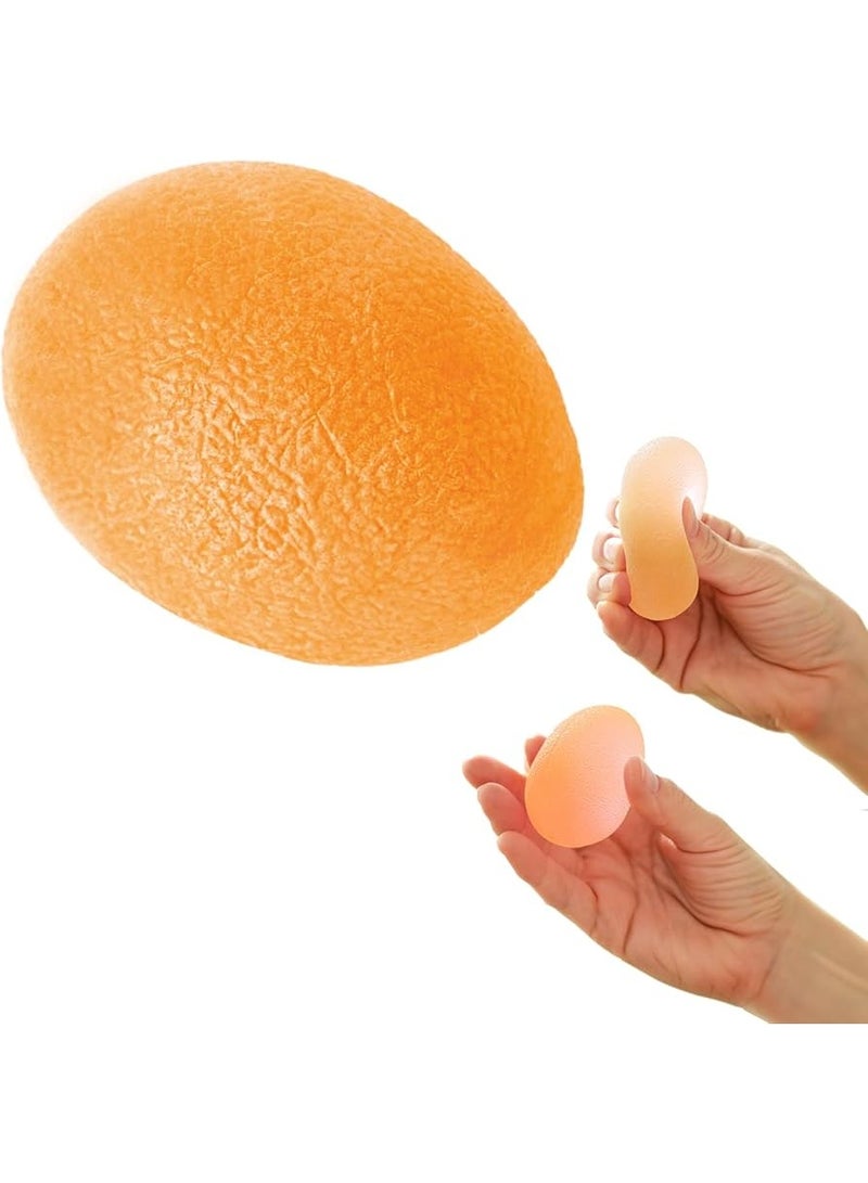سيسيل SISSEL Press Egg Orange – مدرب اليد والساعد، مقاومة قوية جدًا لتقوية قوة القبضة، بناء العضلات، تحسين الحركة والعلاج الطبيعي، تصميم مريح مع دليل تمارين - Image 1