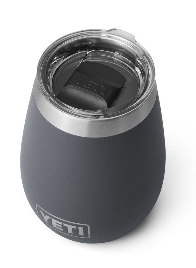YETI Rambler 10 oz Wine Tumbler, Vacuum Insulated, Stainless Steel with MagSlider Lid, Charcoal - Image 2