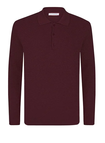 فيليكس هاردي Sweater with Polo Collar and buttons