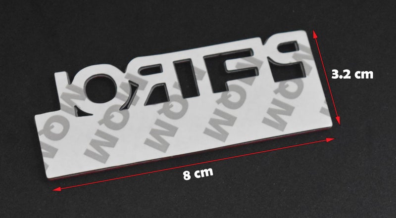 Incognito Petrol Edition Fuel Tank Emblem Sticker for Accurate Fueling (Silver Red) - Image 2